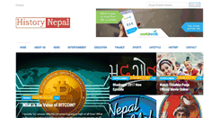 Desktop Screenshot of historynepal.com