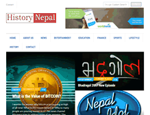 Tablet Screenshot of historynepal.com
